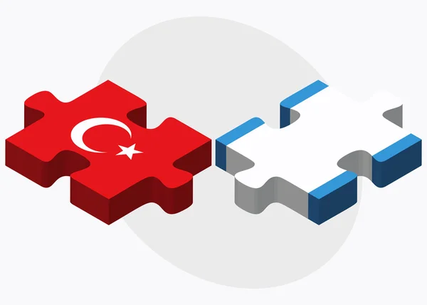 Türkiye ve Guatemala bayrağı — Stok Vektör