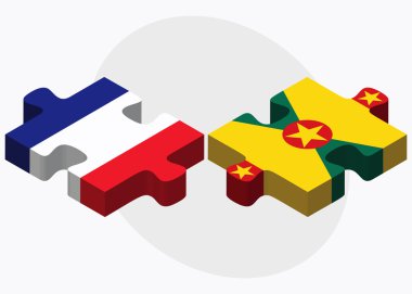 Fransa ve Grenada bayrağı