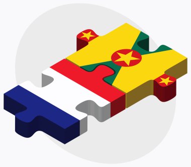 Fransa ve Grenada bayrağı