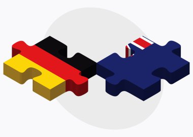 Almanya ve Falkland Adaları bayrakları