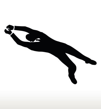 asılı işadamı silüeti