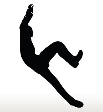 underhanging işadamı silüeti