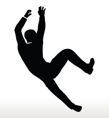 underhanging işadamı silüeti