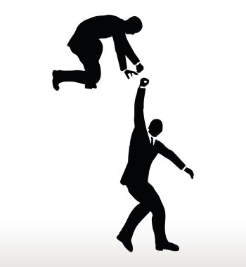 İşadamları ekibi ile yardım elini tutarak