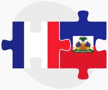 Fransa ve Haiti bayrakları
