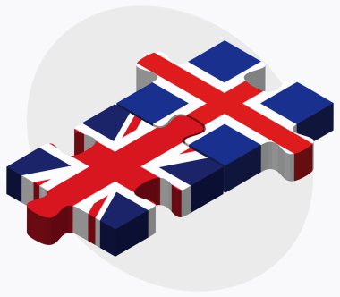 Birleşik Krallık ve İzlanda bayrakları