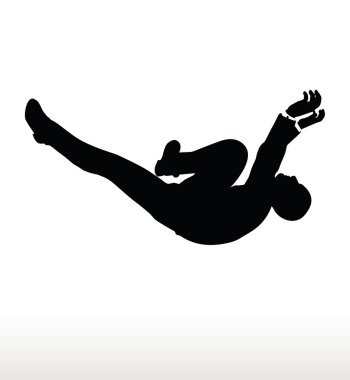 işadamı düşen silueti