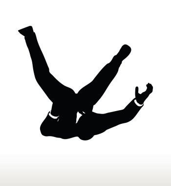 işadamı düşen silueti