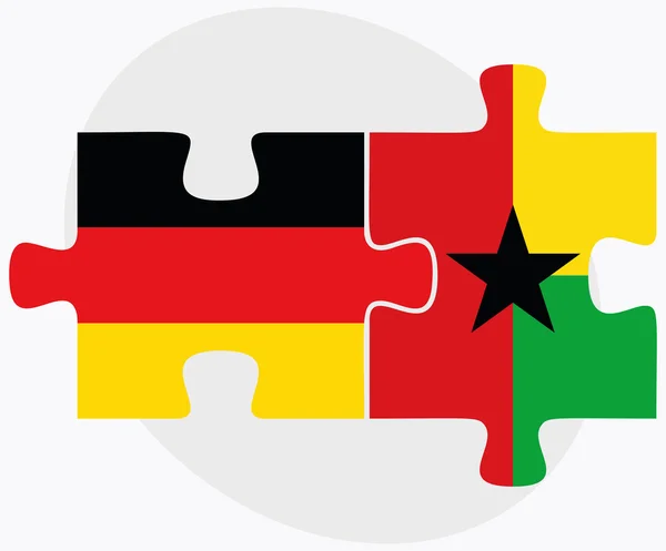 Bandiere Germania e Guyana — Vettoriale Stock