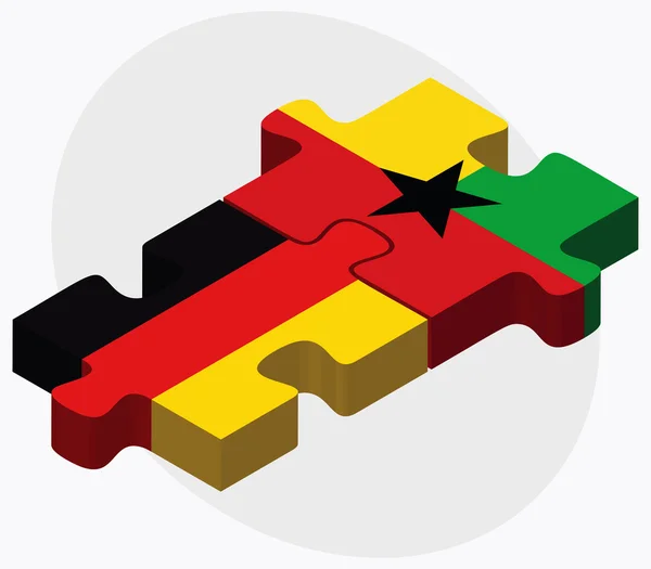 Alemanha e Guiana bandeiras —  Vetores de Stock