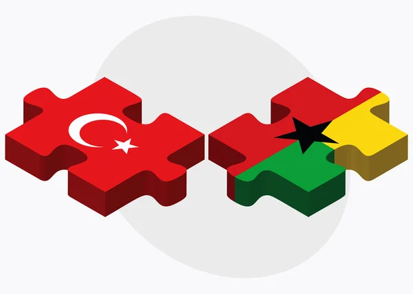 Flaggen der Türkei und Guyana — Stockvektor