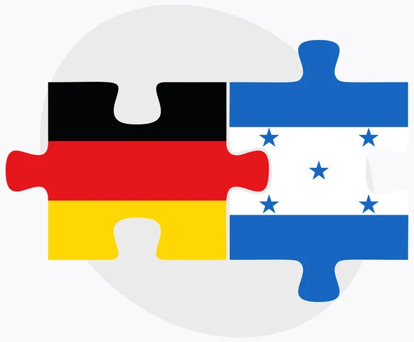 Bandiere Germania e Honduras — Vettoriale Stock