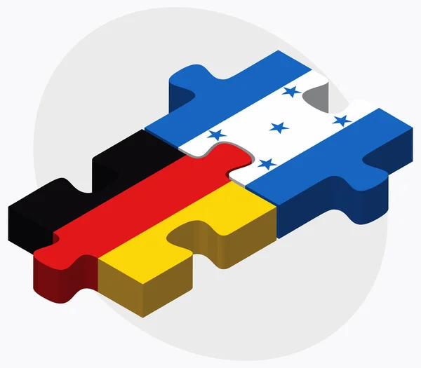 Banderas de Alemania y Honduras — Vector de stock