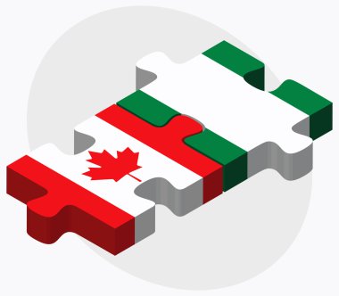 Kanada ve Nijerya bayrakları