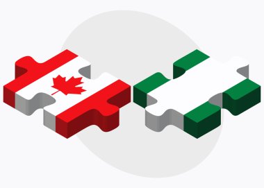 Kanada ve Nijerya bayrakları