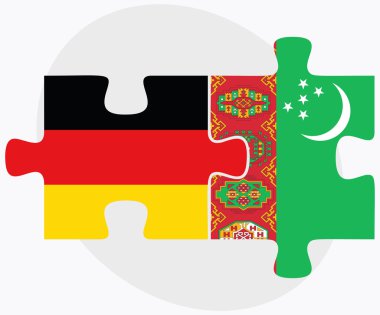 Almanya ve Türkmenistan bayrakları