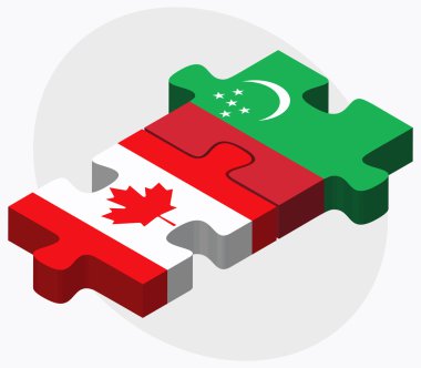 Kanada ve Türkmenistan bayrakları