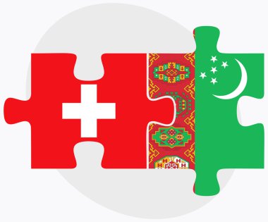 İsviçre ve Türkmenistan bayrakları