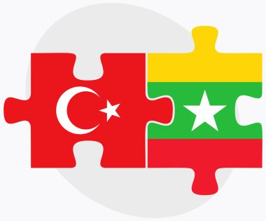 Türkiye ve Myanmar bayrakları
