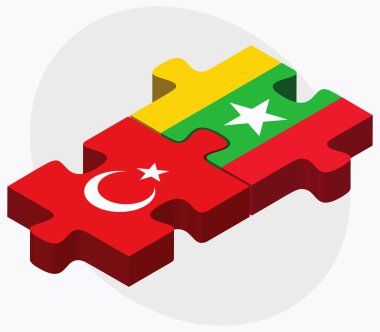 Türkiye ve Myanmar bayrakları