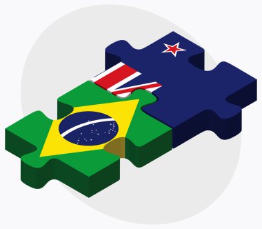 Brezilya ve Yeni Zelanda bayrakları