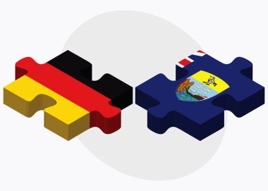 Almanya ve Saint Helena bayrakları