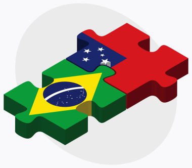 Brezilya ve Samoa bayrakları