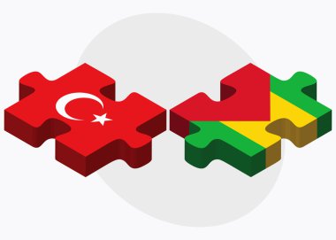 Türkiye ve Sao Tome ve Principe bayrakları