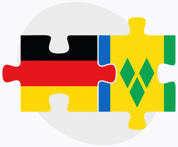 Alemania y San Vicente y las Granadinas — Archivo Imágenes Vectoriales