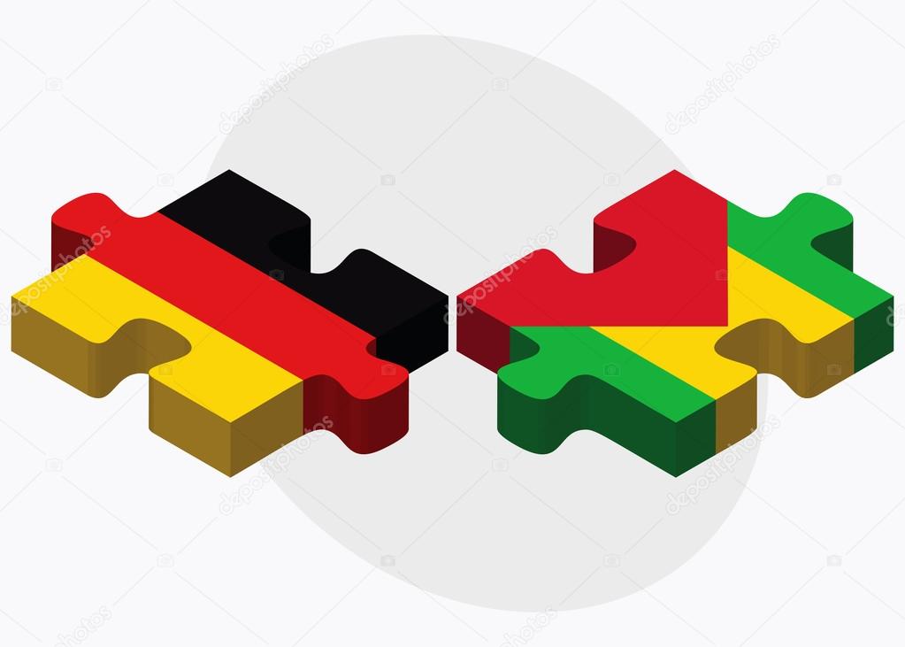 Germany and Sao Tome and Principe Flags