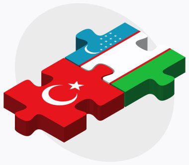 Türkiye ve Özbekistan bayrakları