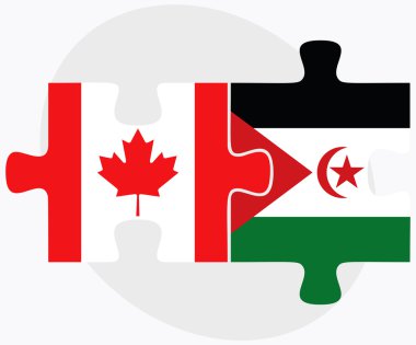 Kanada ve Batı Sahrada bayrakları