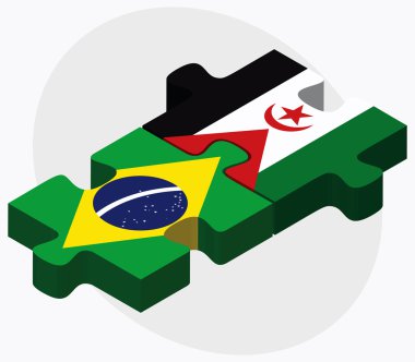 Brezilya ve Batı Sahrada bayrakları