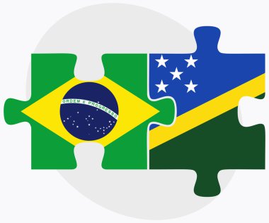 Brezilya ve Solomon Adaları bayrakları