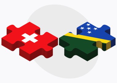 İsviçre ve Solomon Adaları bayrakları