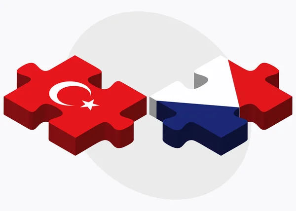 Turquie et Saint-Martin Drapeaux — Image vectorielle