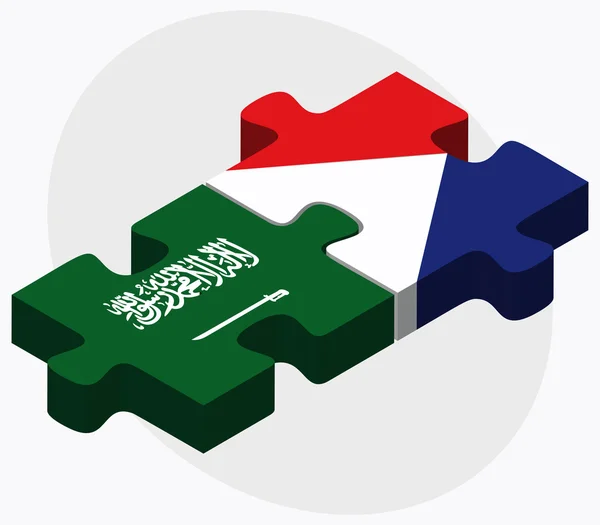 Arabia Saudyjska i Sint Maarten flagi — Wektor stockowy