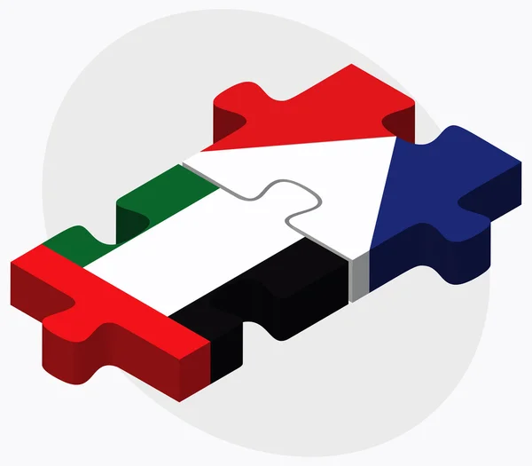 阿拉伯联合酋长国和圣马丁标志 — 图库矢量图片
