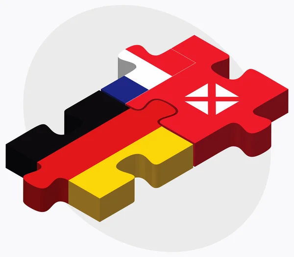 Banderas de Alemania y Wallis y Futuna — Archivo Imágenes Vectoriales