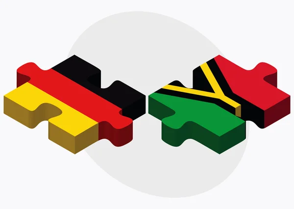 Banderas de Alemania y Vanuatu — Vector de stock