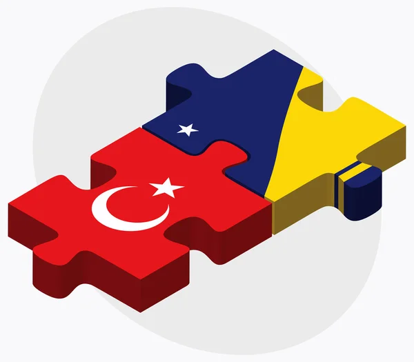 Banderas de Turquía y Tokelau — Vector de stock