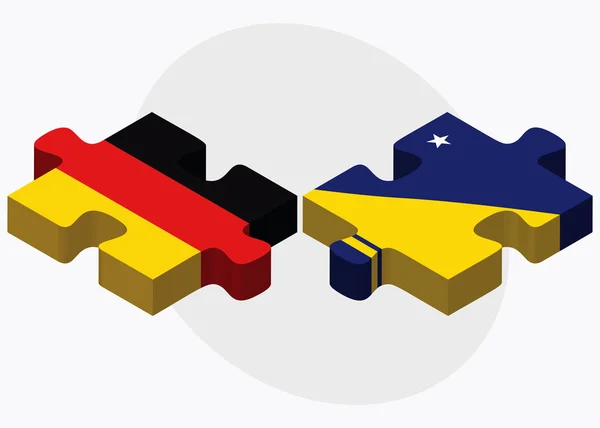 Banderas de Alemania y Tokelau — Archivo Imágenes Vectoriales