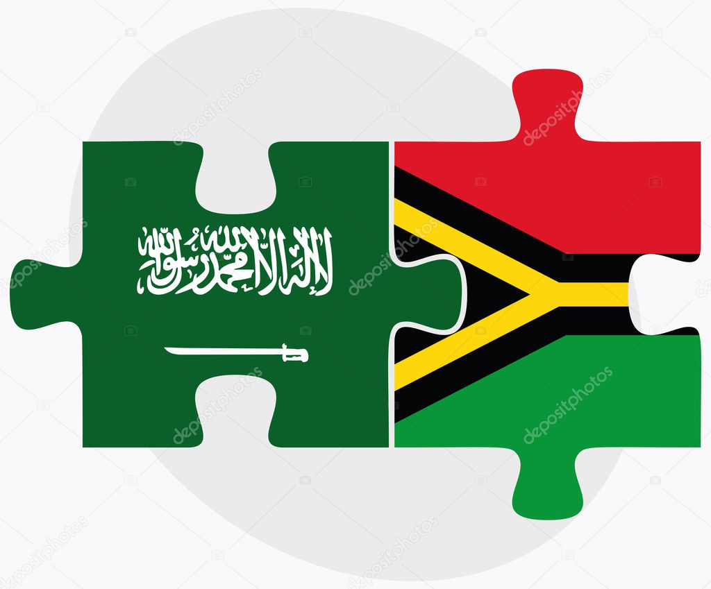 Saudi Arabia and Vanuatu Flags