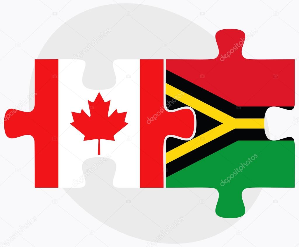 Canada and Vanuatu Flags