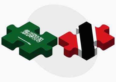 Suudi Arabistan ve Trinidad ve Tobago bayrakları