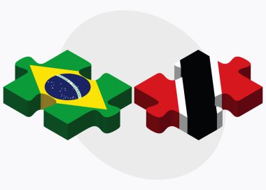 Brezilya ve Trinidad ve Tobago bayrakları