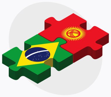 Brezilya ve Kırgızistan bayrakları
