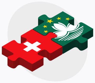 İsviçre ve Macau bayrakları