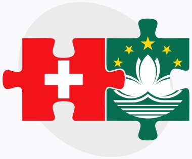İsviçre ve Macau bayrakları