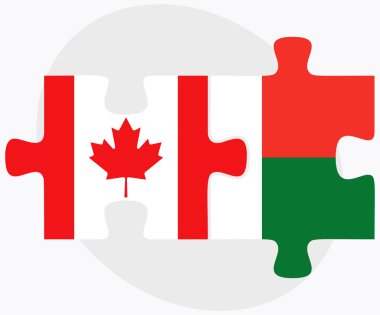 Kanada ve Madagaskar bayrakları 